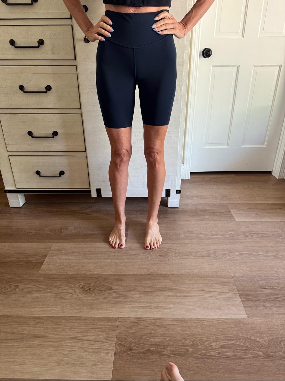 lululemon athletica High-Rise Navy Bike Shorts